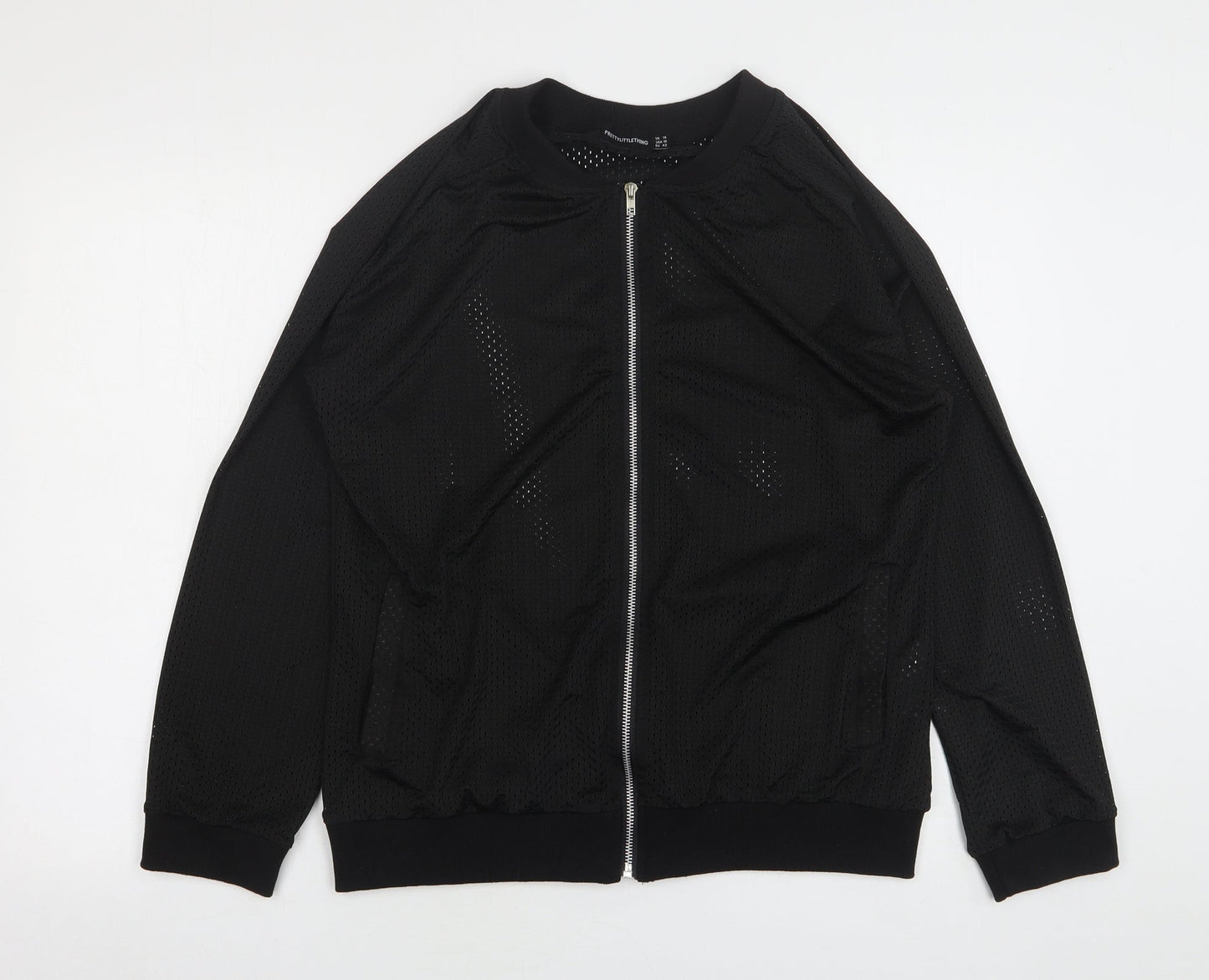 Womens UK Size 14 PRETTYLITTLETHING Black Jacket