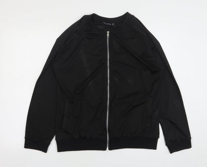 Womens UK Size 14 PRETTYLITTLETHING Black Jacket