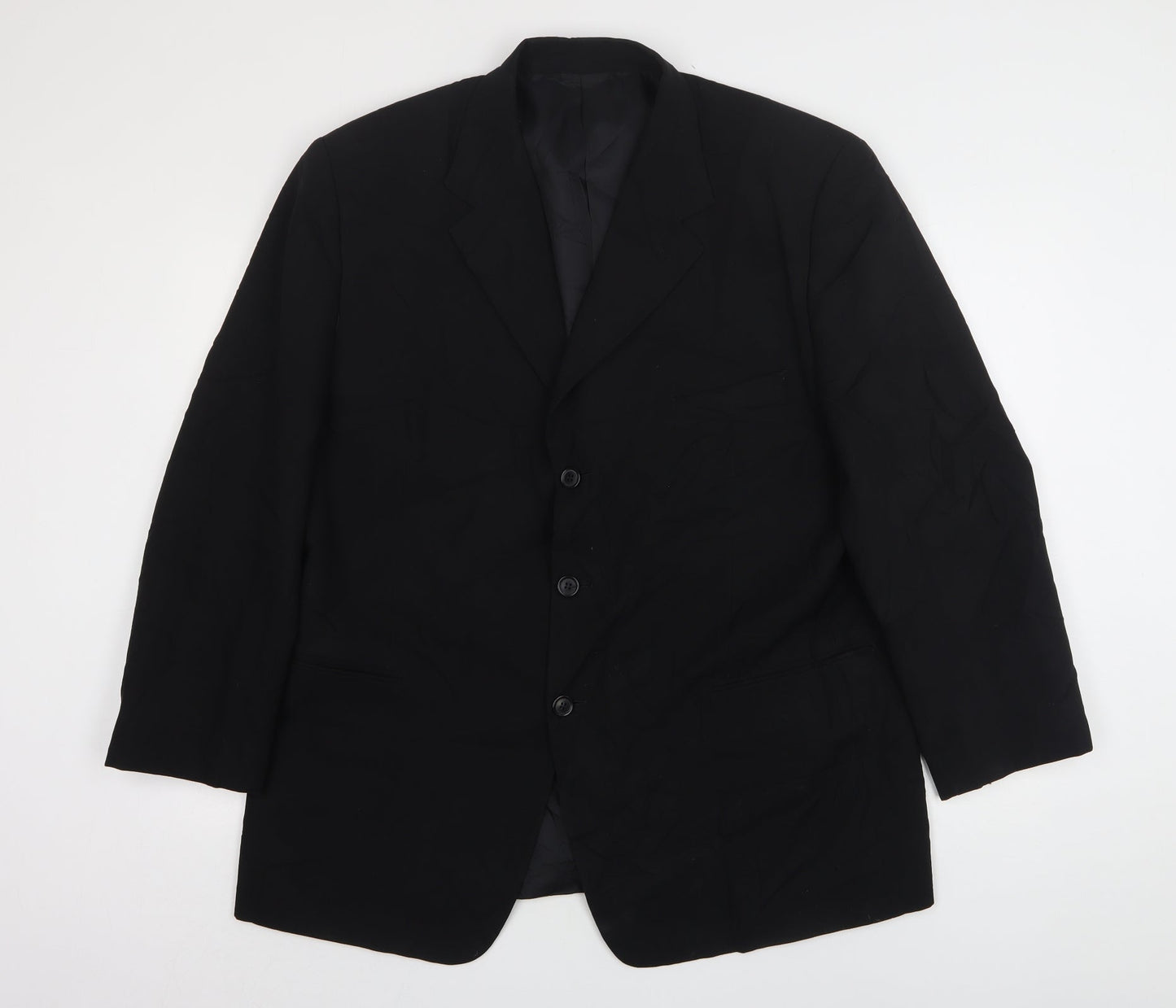 Mens UK Size 44 Savatini Regular Black Suit Jacket