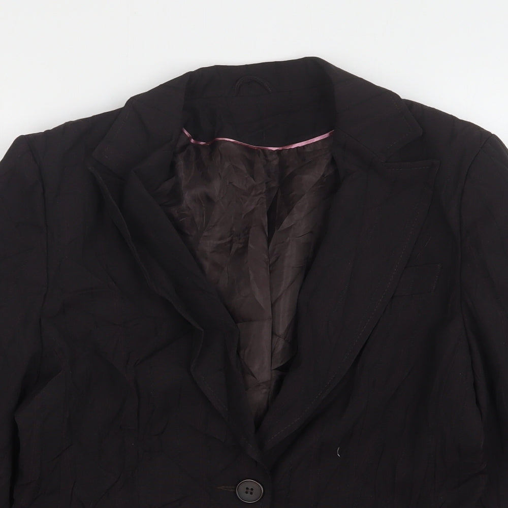 Womens UK Size 12 Bay Regular Brown Suit Jacket