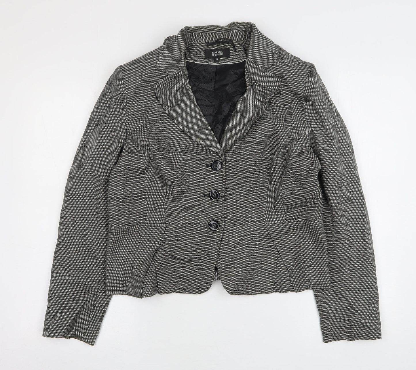 Womens UK Size 16 Marks and Spencer Regular Grey Suit Jacket