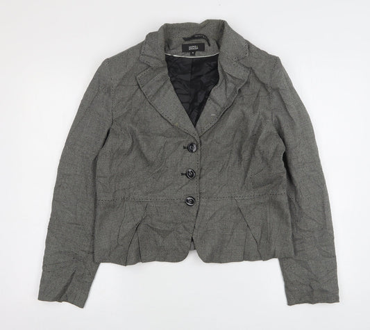 Marks and Spencer Womens Grey  Polyester Jacket Suit Jacket Size 16
