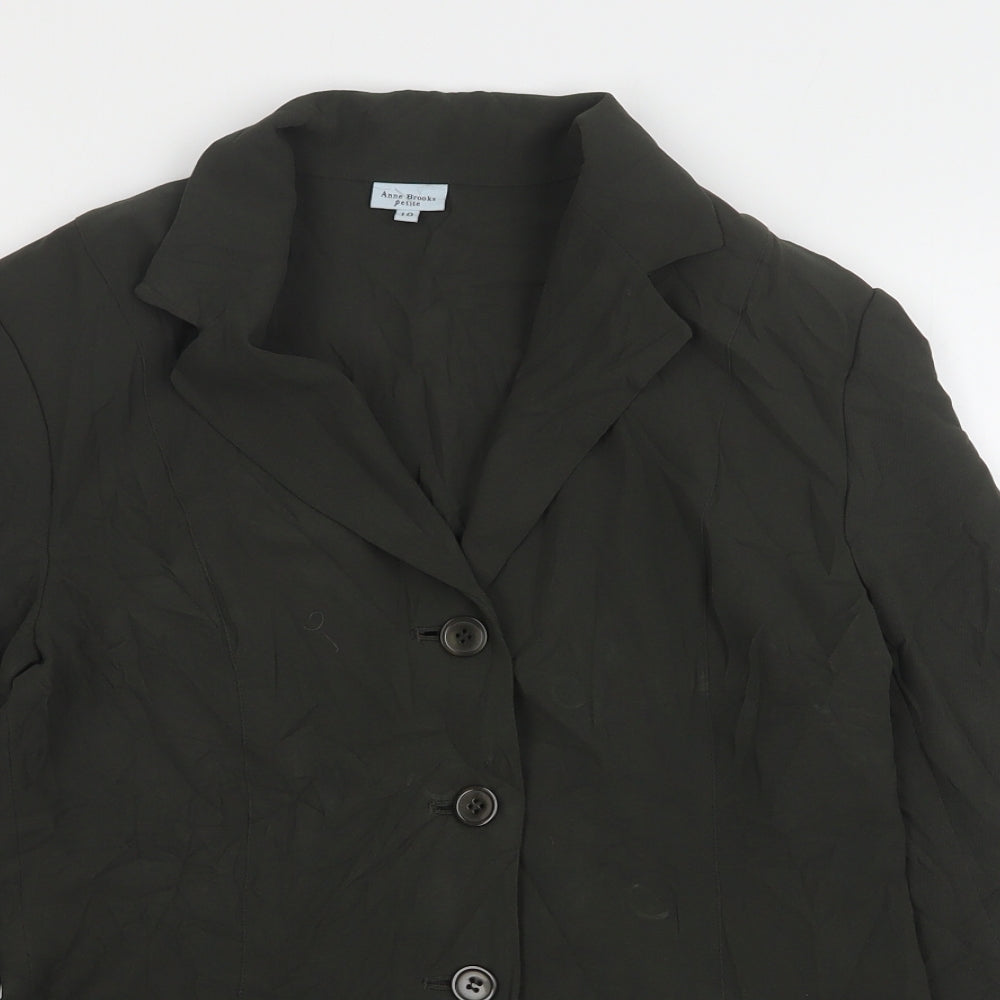 Womens UK Size 10 Anne Brooks Regular Green Blazer