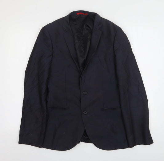 Mens UK Size 38 Ventuno 21 Regular Blue Suit Jacket