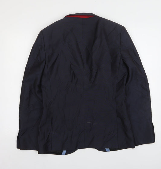 Mens UK Size 38 Ventuno 21 Regular Blue Suit Jacket