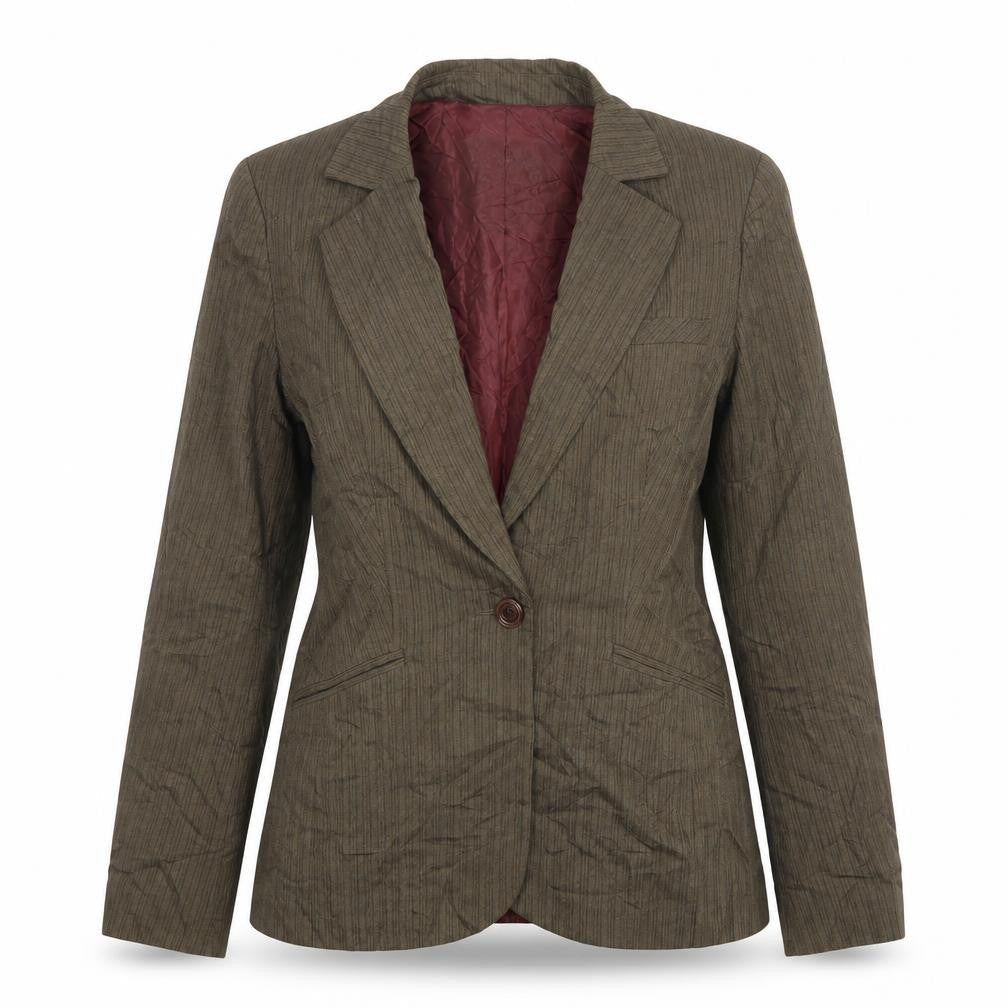 Womens UK Size 10 Oasis Regular Brown Blazer