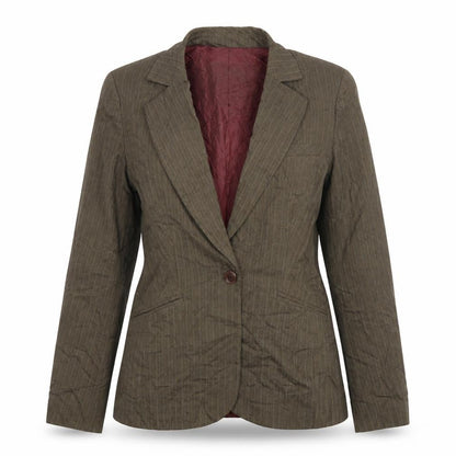 Womens UK Size 10 Oasis Regular Brown Blazer