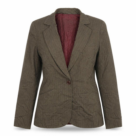 Womens UK Size 10 Oasis Regular Brown Blazer