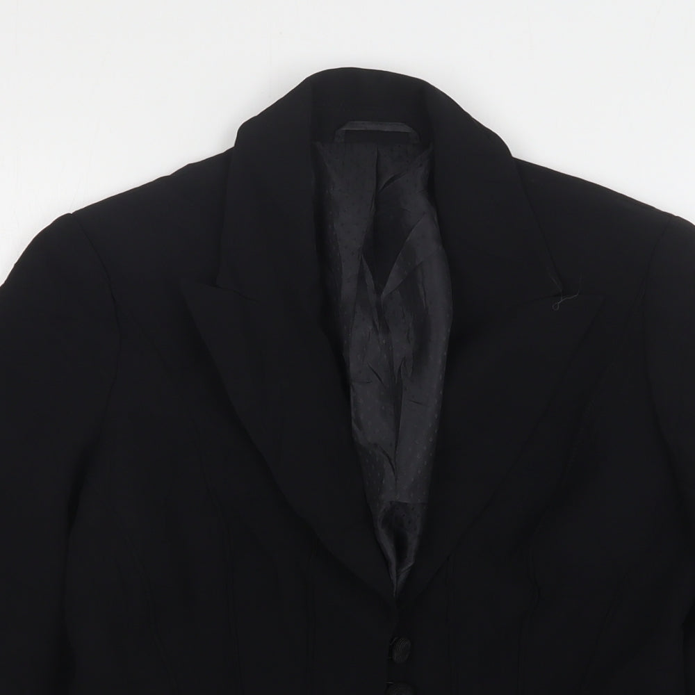 Autograph Womens Black  Wool Jacket Blazer Size 8