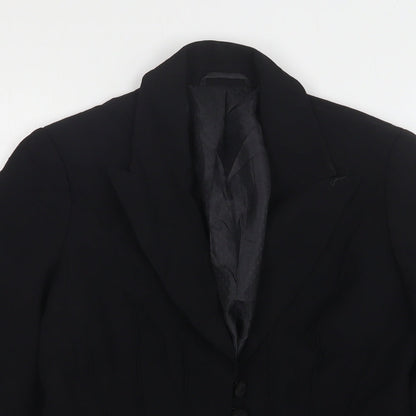 Autograph Womens Black  Wool Jacket Blazer Size 8