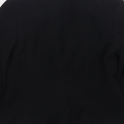 Autograph Womens Black  Wool Jacket Blazer Size 8