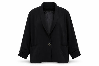 Love Label  Womens Black  Polyester Jacket Suit Jacket Size 12