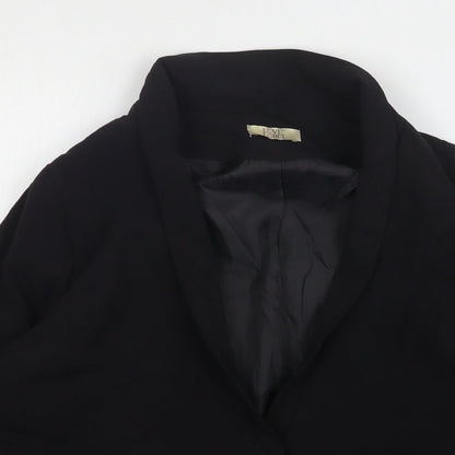 Love Label  Womens Black  Polyester Jacket Suit Jacket Size 12
