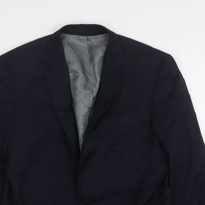 Mens UK Size 40 Topman Regular Blue Suit Jacket