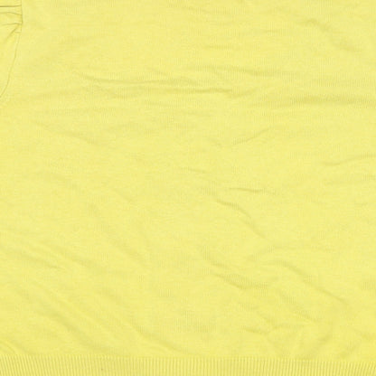 Womens UK Size M Marks and Spencer Yellow Cardigan Jumper