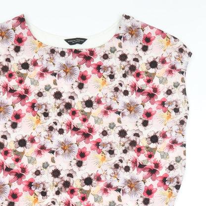 Womens UK Size 14 Dorothy Perkins Multicoloured Basic T-Shirt