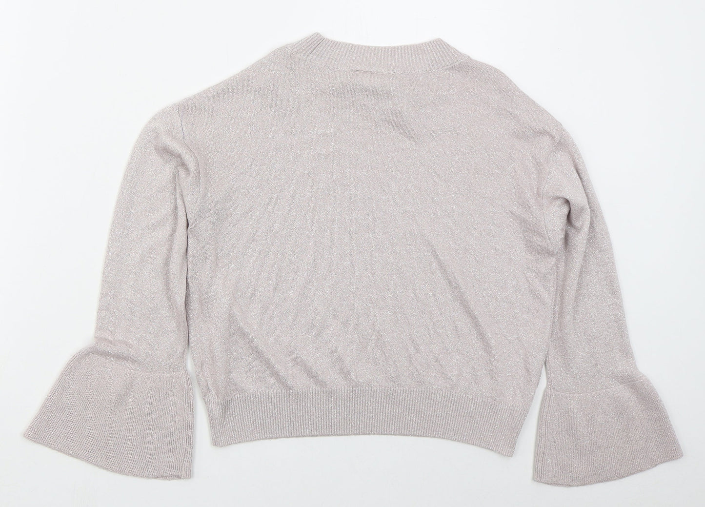 River Island Girls Pink Crew Neck  Viscose Pullover Jumper Size 9-10 Years  Pullover