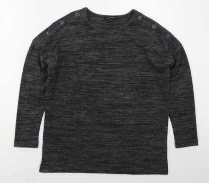 Womens UK Size 8 Peacocks Grey Pullover Jumper