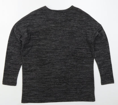 Womens UK Size 8 Peacocks Grey Pullover Jumper