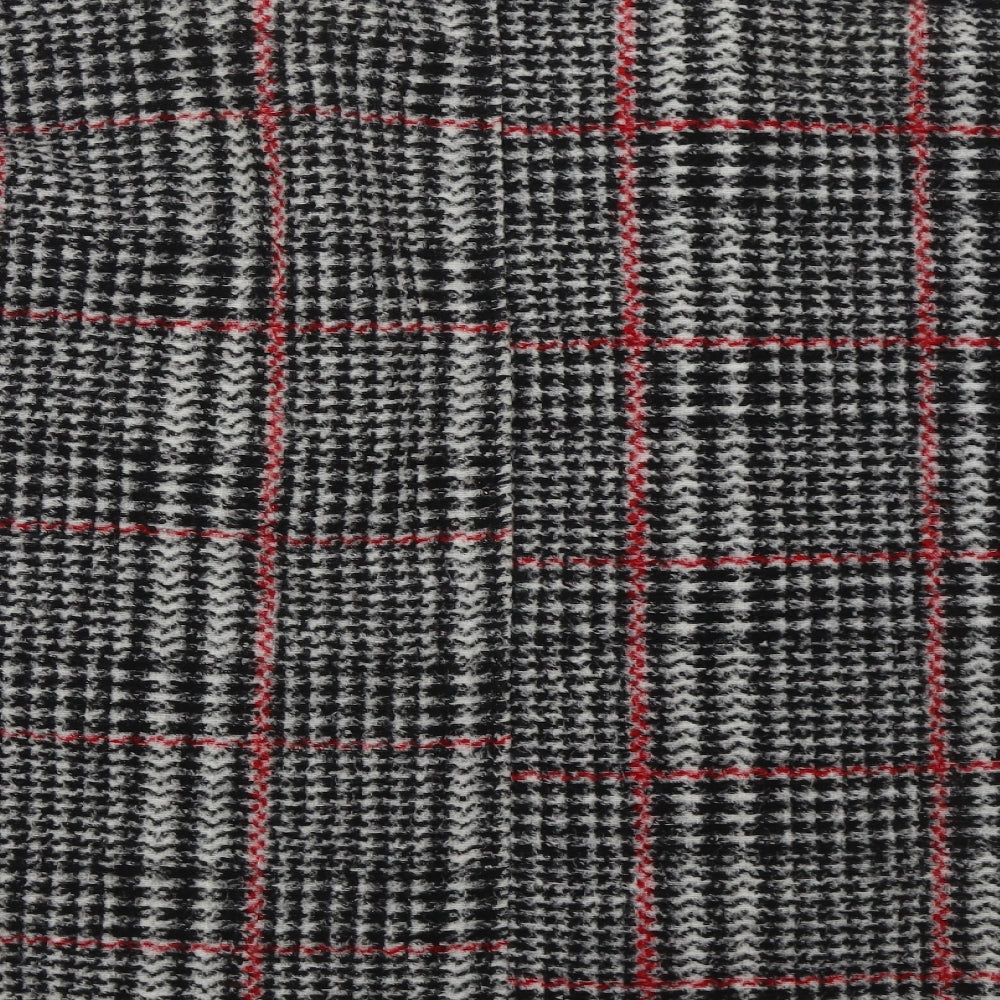 Primark Womens Grey Check  Jacket Coatigan Size 10