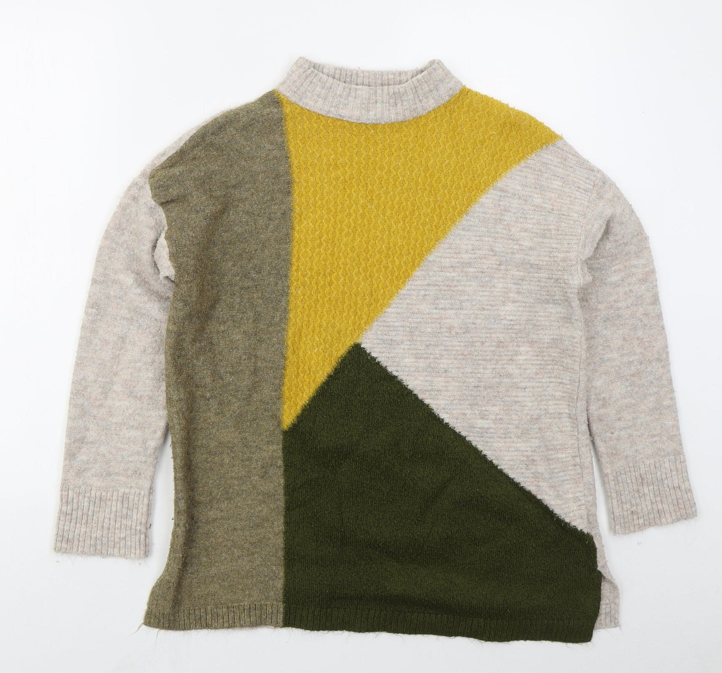 Womens UK Size 10 M&Co Beige Pullover Jumper