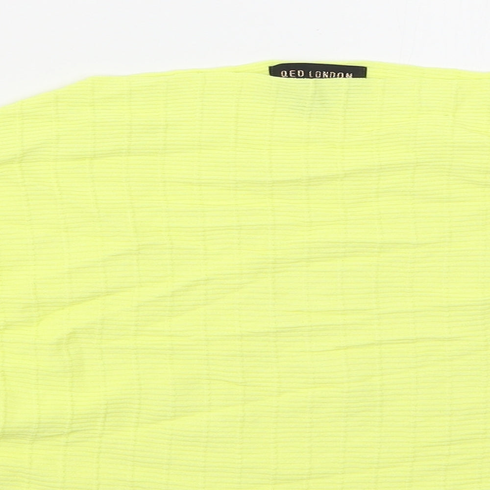 Womens UK Size L QED London Yellow Pullover Jumper