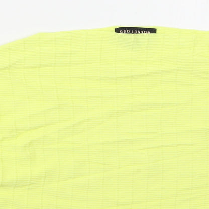Womens UK Size L QED London Yellow Pullover Jumper