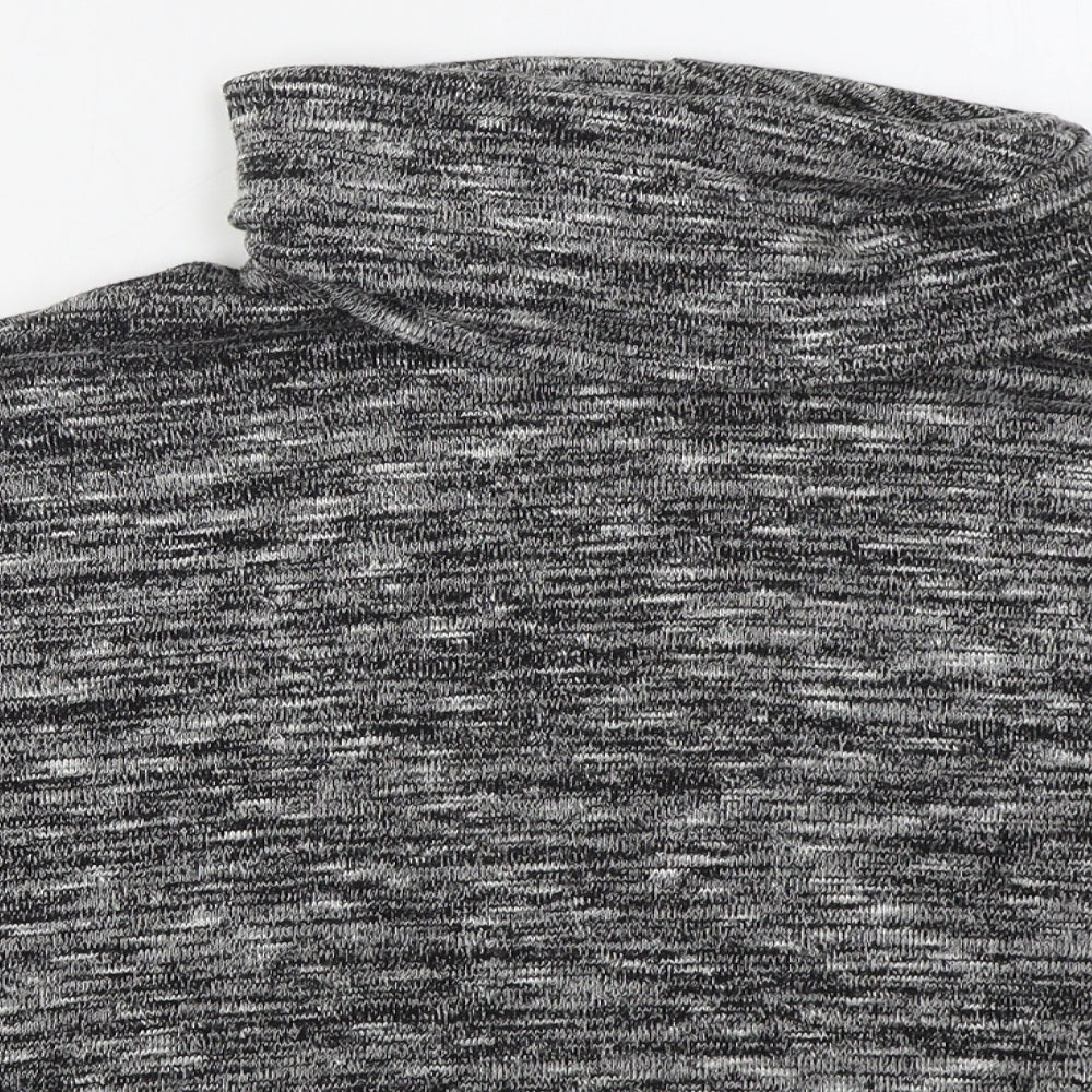 Primark Womens Grey Roll Neck  Viscose Pullover Jumper Size 6