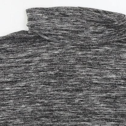 Primark Womens Grey Roll Neck  Viscose Pullover Jumper Size 6