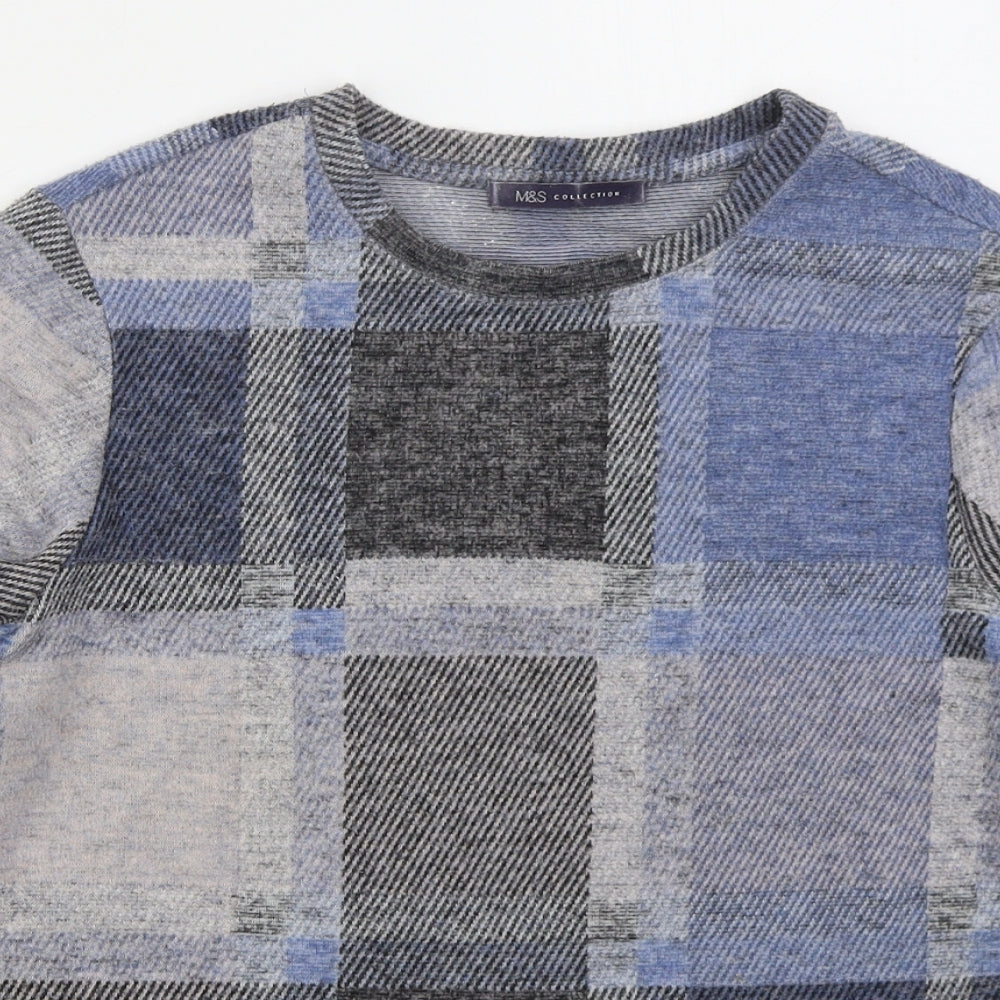 Womens UK Size 10 Marks and Spencer Blue Pullover Jumper
