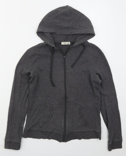 Cherokee Womens Grey  Cotton Full Zip Hoodie Size 8  Zip