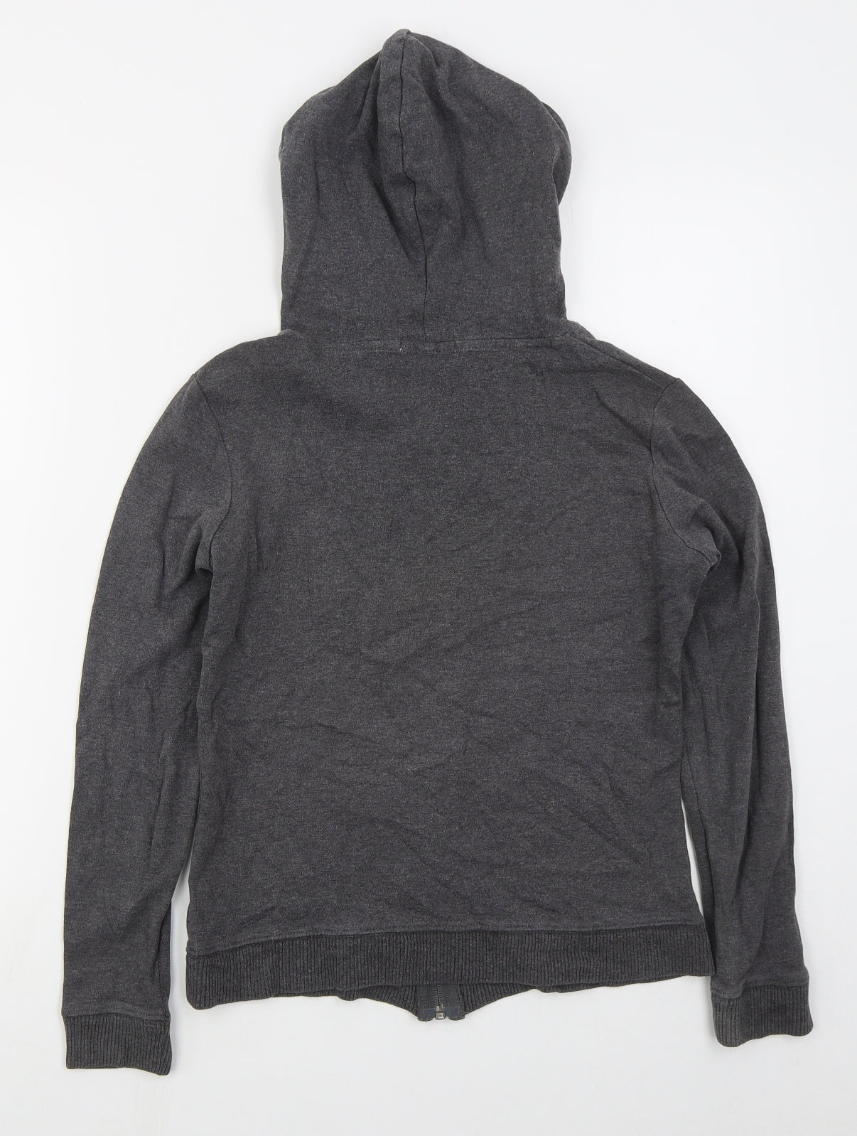 Cherokee Womens Grey  Cotton Full Zip Hoodie Size 8  Zip