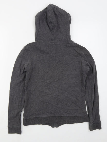 Cherokee Womens Grey  Cotton Full Zip Hoodie Size 8  Zip