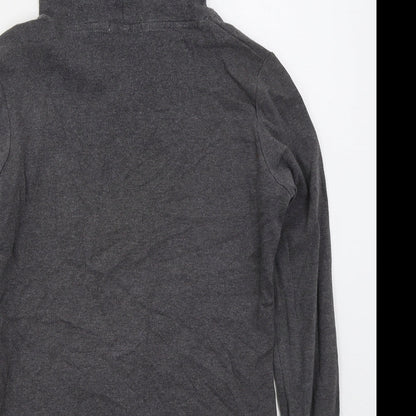 Cherokee Womens Grey  Cotton Full Zip Hoodie Size 8  Zip
