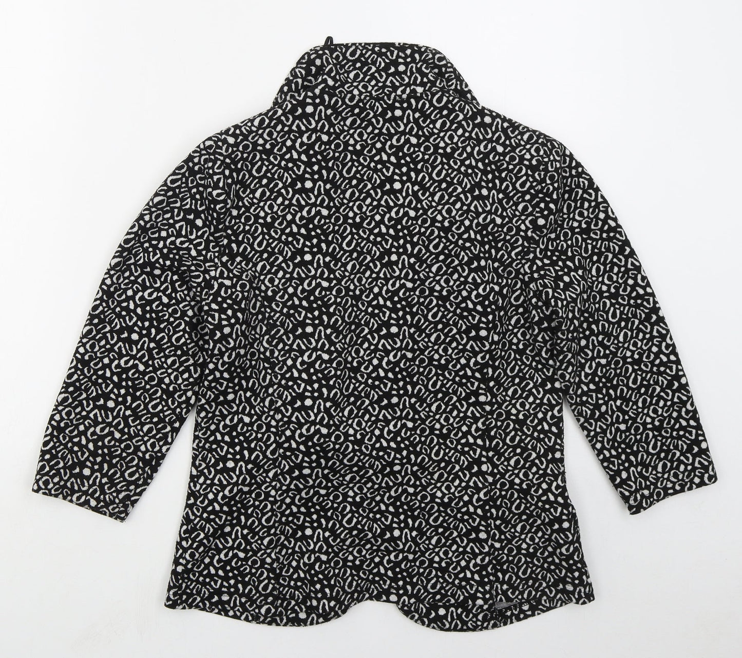 Papaya Womens Black Animal Print  Jacket  Size 12