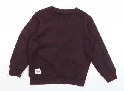 George Boys Purple  Polyester Pullover Sweatshirt Size 7-8 Years