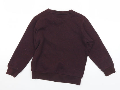 George Boys Purple  Polyester Pullover Sweatshirt Size 7-8 Years
