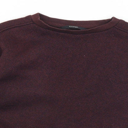 George Boys Purple  Polyester Pullover Sweatshirt Size 7-8 Years