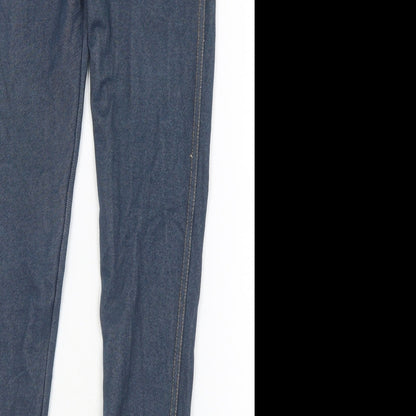 Primark Girls Blue  Polyester Jegging Jeans Size 9-10 Years  Regular