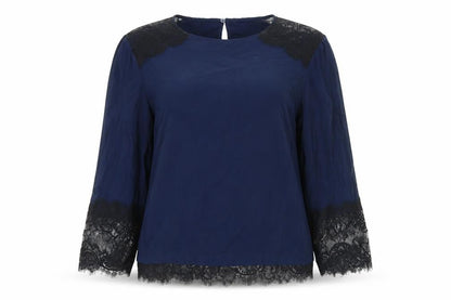Womens UK Size 10 Monsoon Blue Basic Blouse
