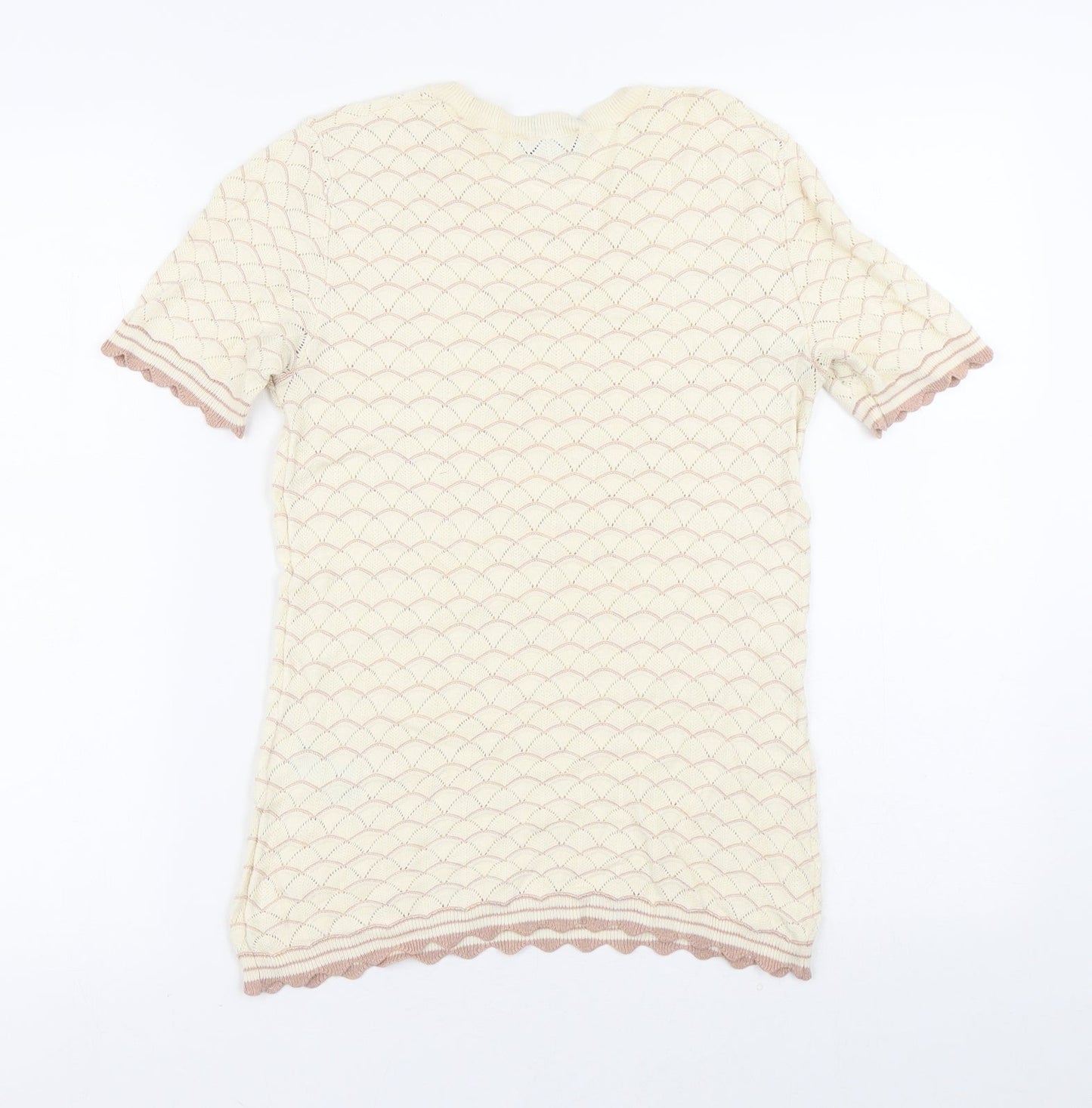 Womens UK Size 10 Warehouse Yellow Basic Blouse
