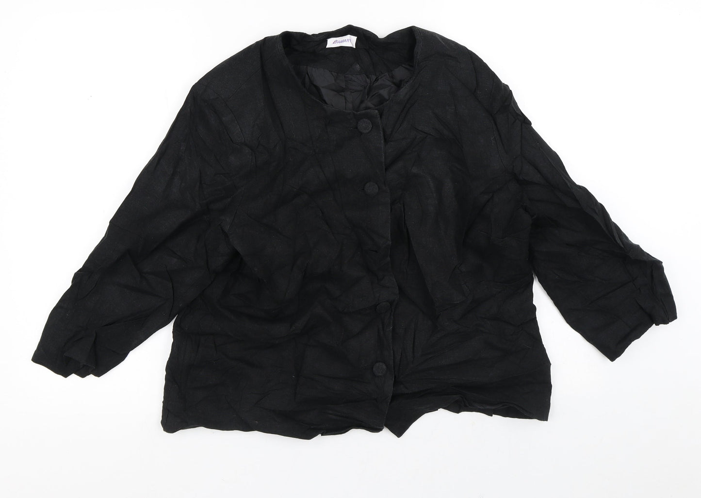 Damart Womens Black   Jacket Blazer Size 18