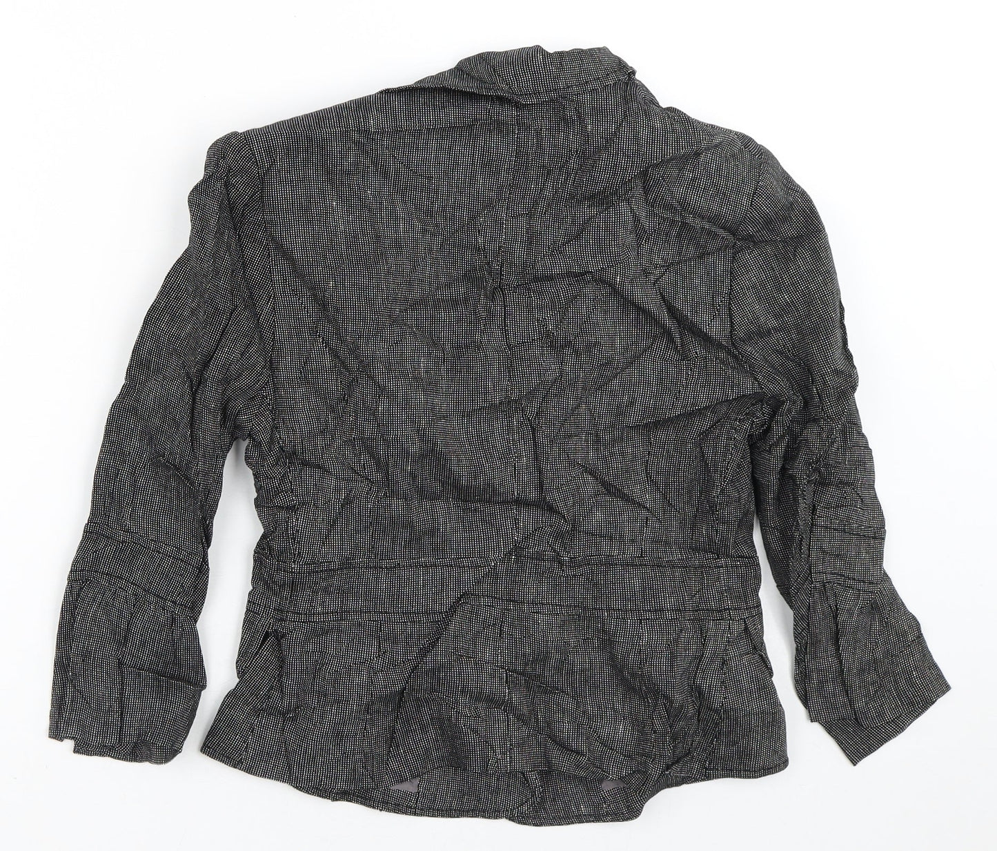 Principles Womens Grey Geometric  Jacket Blazer Size 8