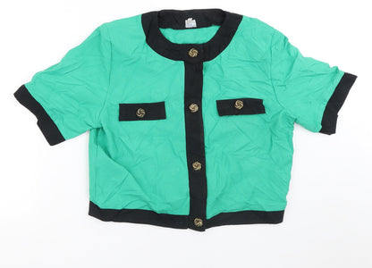 Womens UK Size 14 Preworn Green Jacket