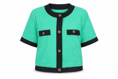 Womens UK Size 14 Preworn Green Jacket