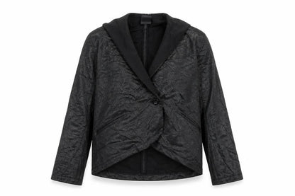 Next Womens Black Geometric  Jacket Blazer Size 14