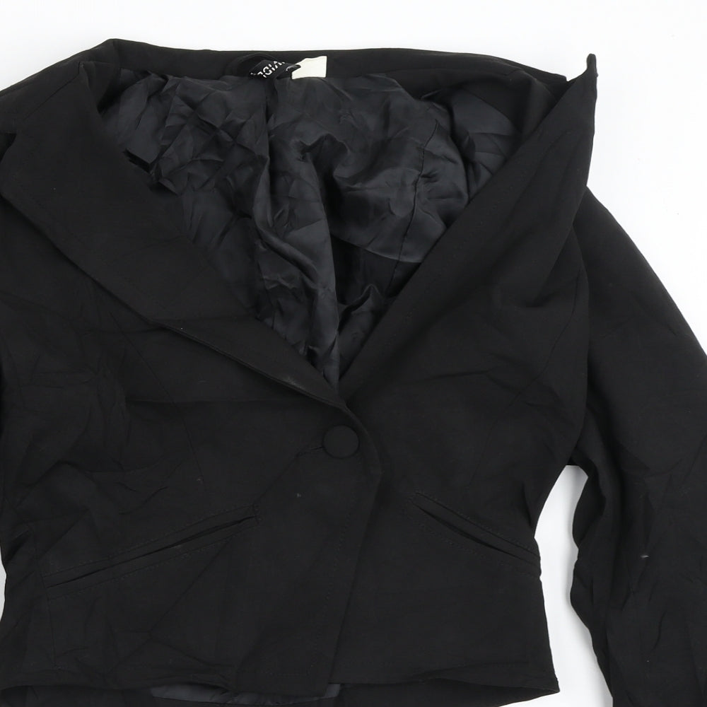 Divided Womens Black   Jacket Blazer Size S