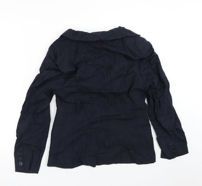 NEXT` Womens Black Striped  Jacket Blazer Size 12