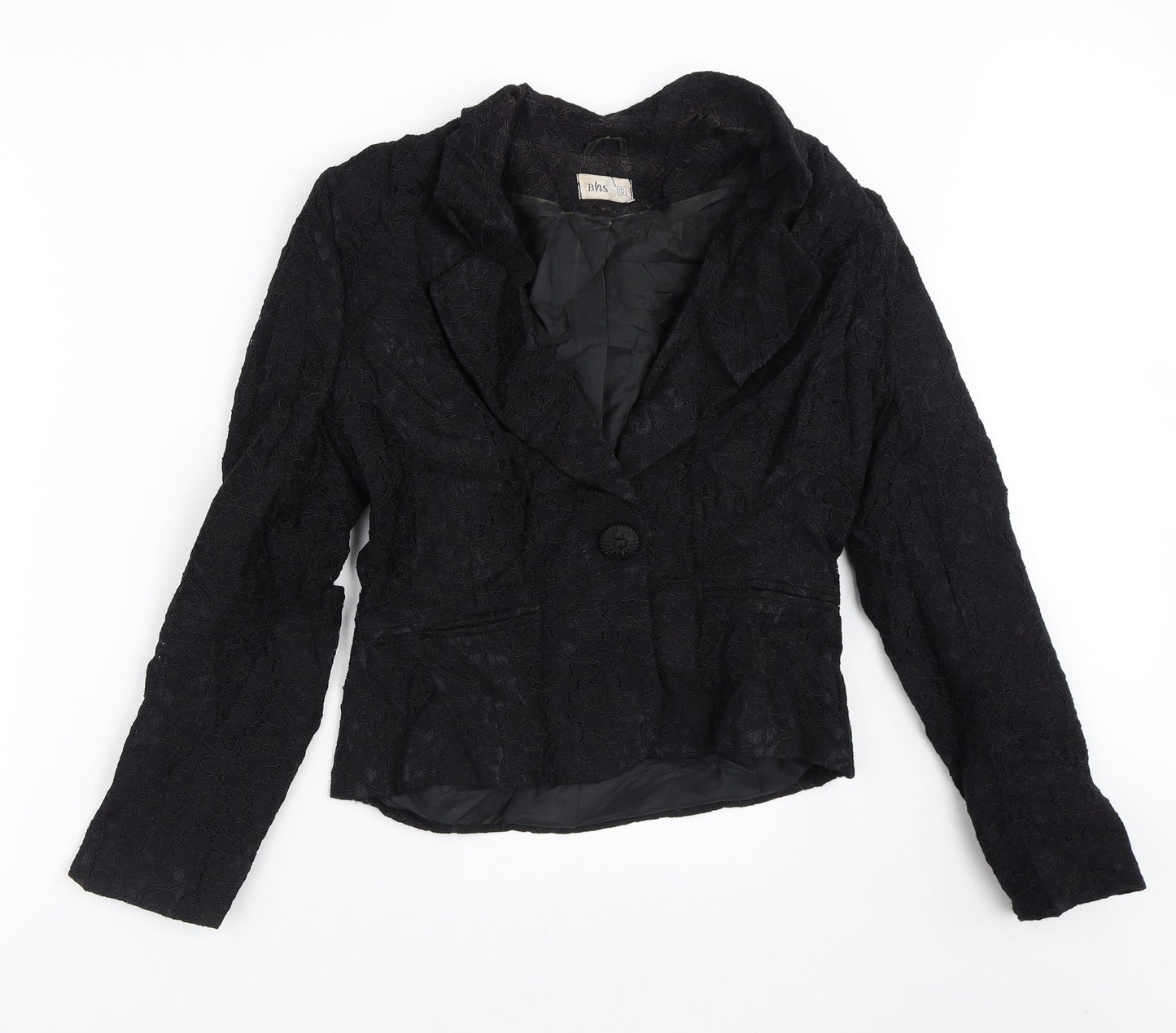 Womens UK Size 10 BHS Black Jacket