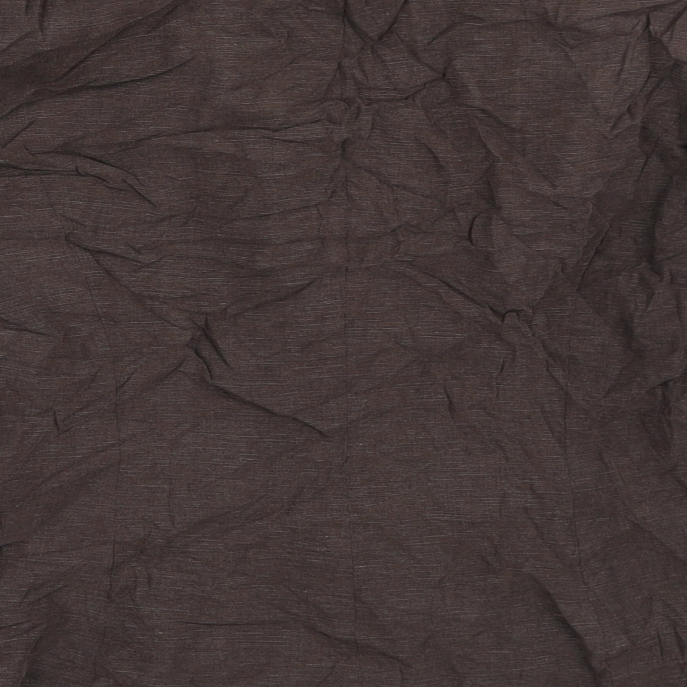 Principles Womens Brown Striped  Jacket Blazer Size 10